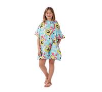 DRYMEE Officially Licensed Wearable Hooded Towel | For The Beach Or Pool | Perfect For Kids, Girls Boys Aged 7-12 Years, One Size Suggested Height 85cm+, Spongebob Squarepants Design