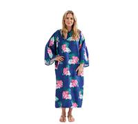 DRYMEE Officially Licensed Wearable Hooded Towel Robe | Poncho For The Beach Or Pool | Perfect For Teens, Adult, Women, One Size Suggested Height 110cm, Floral Design