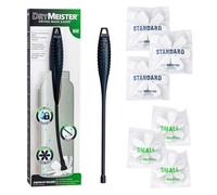 DryMeister Starter Kit - Bottle Dryer Dries The Inside of Narrow Containers with Openings Greater Than 1.25" - Bottles, Vases, Carafes, Wine Glasses, Hydration Bladders - Reusable. 14" Long.