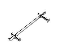 DRYMY Shower Door Handle, Adjustable Hole Distance Grab Bar for Bathroom Glass Door, Single Side Door Handle With Accessories Towel Bar - Stainless Steel (Size : 350mm)
