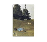 DryNda Andrew Wyeth Poster Distant Thunder Picture Print Wall Art Painting Canvas Artworks Gift Idea Room Aesthetic 16x24inch(40x60cm)