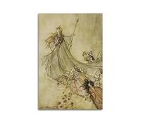 DryNda Arthur Rackham Poster A Midsummer-Night's Dream Picture Print Wall Art Painting Canvas Artworks Gift Idea Room Aesthetic 12x18inch(30x45cm)