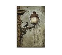 DryNda Arthur Rackham Poster Bird on A Lantern Canvas Wall Art Picture Prints Hanging Photo Gift Idea Decor Homes Artworks 20x30inch(50x75cm)