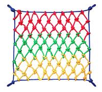 DRYNDA Child Anti-Fall Safety Protection Climbing Net,Outdoor Climbing Netting for Kids child Nylon Rope Playground Treehouse Play Giant Mesh Cargo Nets(Size:1x1M(3x3FT))