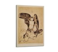 DryNda Edvard Munch poster The Vampire Canvas Wall Art Picture Prints Hanging Photo Gift Idea Decor Homes Artworks 08x12inch(20x30cm)