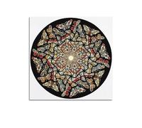 DRYNDA M. C. Escher Poster Circle Limit with Butterflies Decorative Painting Canvas Wall Art Living Rooms Bedroom Painting 16x16inch(40x40cm)