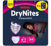 Drynites Diapers Absorbent Panties Girl 64 Units