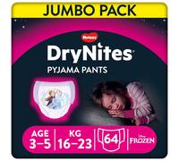 Drynites Diapers Absorbent Panties Girl 64 Units Pink 4-7 Years