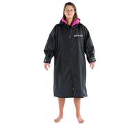 Dryrobe Advance Long Sleeve Adult Robe - Black/Pink - Extra Large