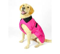 Dryrobe® Dog Coat - Waterproof & Windproof with Fleece Lining - Extra Extra Large - Pink/Black