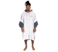 Dryrobe® Full Zip Organic Towel Swim Robe - Long Sleeve Hooded Surf Poncho Changing Robe - 100% Organic Cotton - for Swimming, Beach, Surfing - Medium - Nimbus Cloud