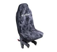 Dryrobe® Single Car Seat Cover - Warm and Water-repellent - Synthetic Lambswool Lining - Super Tough and Durable - Black Camo