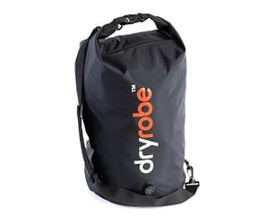 Dryrobe Travel Compression Bag - Large Compact Waterproof Bag for Travel & Sports Storage - Wet Bags for Swimming/Surfing/OCR - Stuff Sack for Wet Clothes with Roll Up Closure - 33 L - Black