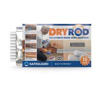 Dryrod Damp Proofing Rods (10 Pack) - Bba-Approved Wall Rising Damp Treatment, Stronger Than Dpc Injection Creams. Coverage 1.2M
