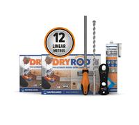 Dryrod Damp Proofing Rods Dpc Kit: Treats 12 Linear Metres (9" Wall) - Bba Approved Rising Damp Treatment