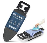 DrySmart Table Top Ironing Board - Small Folding Iron Table with Ironing Board Cover, Non-Slip Legs, Lightweight & 76×30cm Compact Pressing Surface, Easy Storage for Home Laundry Use (Black)