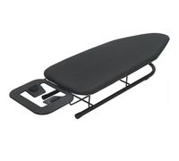 DrySmart Table Top Ironing Board - Small Folding Iron Table with Ironing Board Cover, Non-Slip Legs, Lightweight & 76×30cm Compact Pressing Surface, Easy Storage for Home Laundry Use (Black)