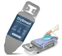 DrySmart Table Top Ironing Board - Small Folding Iron Table with Ironing Board Cover, Non-Slip Legs, Lightweight & 76×30cm Compact Pressing Surface, Easy Storage for Home Laundry Use (Grey)