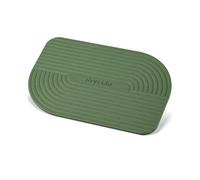 DRYSOLU Stone Bath Mat Diatomaceous Earth Bath Mat Stone Shower Mat Fast Water Drying Ultra Absorbent Pad Diatomite Mat,Non-Slip Mat for Bathroom,Kitchen,Pet,15.35x23.62in,Hard,Drak Green,1-Pack