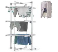 drysoon 3-Tier Heated Clothes Airer & Fitting Cover Pack
