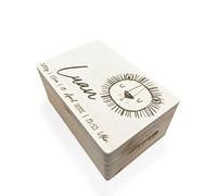 DRYSSON Keepsake Box Lion Memory Box for Baby Baby Child Personalised Gift for Birth Mother Father Birth Box