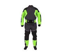 Drysuit 4-layer Kayak Dry Suit For Men Latex Gaskets On Neck And Wrist Dual-adjustable Overskirt Neoprene Locks Down(Green,XXXL)