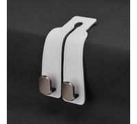 DRYUSFD 2 Pcs Car Seat Hooks for Mitsubishi Lancer Evolution X 2012 2013 2014 2015 2016, Seat Back Organizers Multifunctional Headrest Hanger Automotive Interior Fittings Accessories,White