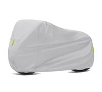 DRYUSFD Motorcycle Covers for Suzuki GSR GSR125 GSR250 GSR400 GSR600 GSR750, Reflective strips Dustproof Outdoor Protection All-weather All Year Round Motorbike Accessories Parts,Grey-L