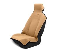 DryvaSeat - Premium Microfiber Towel Car Seat Cover - Waterproof & Sweatproof - Universal Fit, Machine Washable, Non-Slip - Seat Protector for Car, Truck, SUV, Van (Tan, 1 Pack)