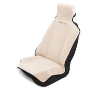 DryvaSeat - Premium Microfiber Towel Car Seat Cover - Waterproof & Sweatproof - Universal Fit, Machine Washable, Non-Slip - Seat Protector for Car, Truck, SUV, Van (Beige, 1 Pack)