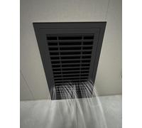 Drywall Access Door Vent Cover Exterior Black Pressure Button Locking Hatch - Removable Louvered Panel Flush Mounted (20"x20" 50x50cm) for Efficient Ventilation