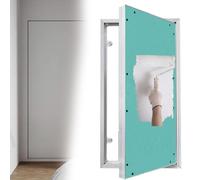 Drywall Access Panel with Aluminium Frame Spring Mechanism 30x30 35x73 45x75 60x85 90x100 Wall Ceiling Inspection Hatch for Plumbing Water Valve Fuse Box Cover Green Board(50x60cm/20x24in)