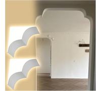 Drywall Arch Doorway Mouldings,Heavy Duty DIY Interior Doorway Precurved Drywall Arch Kit, Curved Trim Decoration for Living Rooms, Kitchen, Corners, Wall, Paintable(30x30x25cm)
