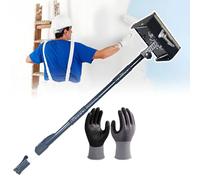 Drywall Board Taping Tool,Drywall Flat Finishing Box,Adjustable Angle,Retractable Rod,for Interior Decoration Plastering (22cm/8in)