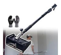 Drywall Board Tool,Flat Finishing Box,120° Adjustable Angle,Handle Extension,for Wallboard Finishing Plastering (22cm/8in)