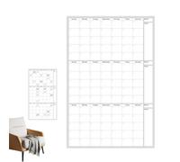 Drywall Calendar | Extra Large Wall Whiteboard Calendar, Planner 122 x 81 cm Unlimited Dates with Area Notes Activity List for Event Planning, Bill Management