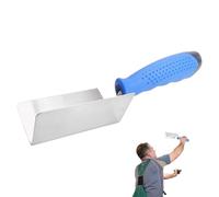 Drywall Corner Trowel - Stainless Steel Drywall Tools, Concrete Left Corner Work Trowel for Wall and Ceiling | Interior and Exterior Finish Drywall Tool for Professional or DIY Projects