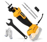 Drywall Cutter for Dewalt 18V 20V Battery, Cordless Plasterboard Cutter | Brushless Drywall Rotary, 30000 RPM Saw Cut Out Tool, 3 Variable Speeds with LED Light for Sheetrock Wood Plastic Cutting