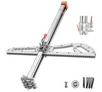 Drywall Cutting Tool,Foldable Drywall Cutter,Gypsum Board Cutting with 25 Wheels,9-12mm Cuttable Thickness