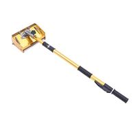 Drywall Finishing Box 9.8 Inch with Adjustable 40" to 64" Handle Aluminum Alloy Taping and Mud Application Tool for Plasterboard Joint Compound