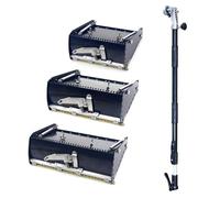 Drywall Finishing Box with Extension Handle - Professional Wall Plastering Tool for Mud Compound Application, 10in/27cm Flat Box for Efficient Scraping and Painting