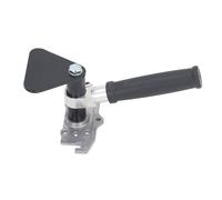 Drywall Flat Box Handle, Short Anodized Aluminum Flat Finishing Extension Handle, Adjustable Angle, Non Slip Grip, Compatible with All Kinds of Flat Boxes and Mud Pumps