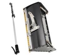 Drywall Flat Box Set, Professional 8 10 12inch Taping Tool with Extension Handle, Adjustable Angle Drywall Finishing Tools,12inch & Pole (8inch & Pole)