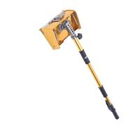 Drywall Flat Finishing Box 9.8Inch Portable Professional Drywall Taping Tool Flat Finish Box Set with 40''-64'' Extendable Handle