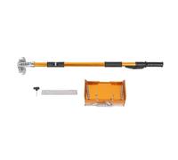 Drywall Flat Finishing Box Aluminum Alloy 10 Inch with Telescopic Handle 38.6 70.9 Inch for Plasterboard Wallboard Professional Putty Workers Decorators