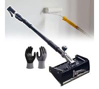 Drywall Flat Finishing Box,Drywall Skimming Kit,Adjustable Retractable Rod,Polishing Tool,for Construction Workers Decorators (32cm/12in)