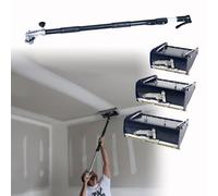 Drywall Flat Finishing Box Set, 8''/10''/12'' Drywall Taping Tools Flat Finishing Box w/ 42''-65'' Telescopic Handle, for Professional Putty Workers, Decorators, Wallboard, Sheetrock