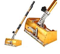 Drywall Flat Finishing Box with 38.6''-70.8'' Handle & 120 Degree Adjustable, Drywall Mud Compound Drywall Putty Drywall Knife Tools for Homes/Renovators