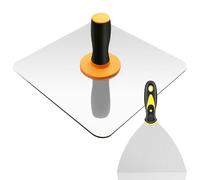 Drywall Hawk, 12 inch Aluminum Plaster Hawk and 6 inch Putty Knife Set, Mortar Board Holder With Ergonomics Handle Smooth Edges Round Corners Design, Professional Stucco Plaster Tool
