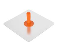 Drywall Hawk - 12 inch Aluminum Plaster Hawk Mortar Board Holder With Ergonomics Handle Smooth Edges Round Corners Design, Professional Stucco Plaster Tool (Orange)